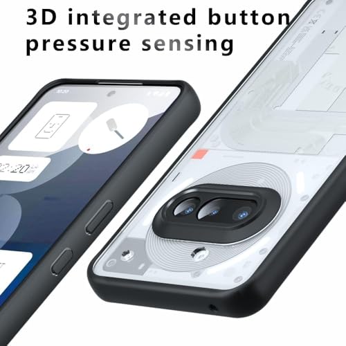 Image of REALCASE Clear Case for Nothing Phone 3a 5G | Transparent Hard PC Back & Soft TPU Bumper | Not Yellowing Shockproof Protective Case Slim Fit Thin Cover for Nothing Phone 3a 5G