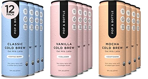 Pop & Bottle Oat Milk Lattes Variety Pack
