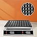 Mini Dutch Pancake Baker Commercial Electric Non-stick Waffle Maker Machine Muffin Maker for Home and Restaurants Makes 50PCS of 1.8 Inches Pancakes 1700W