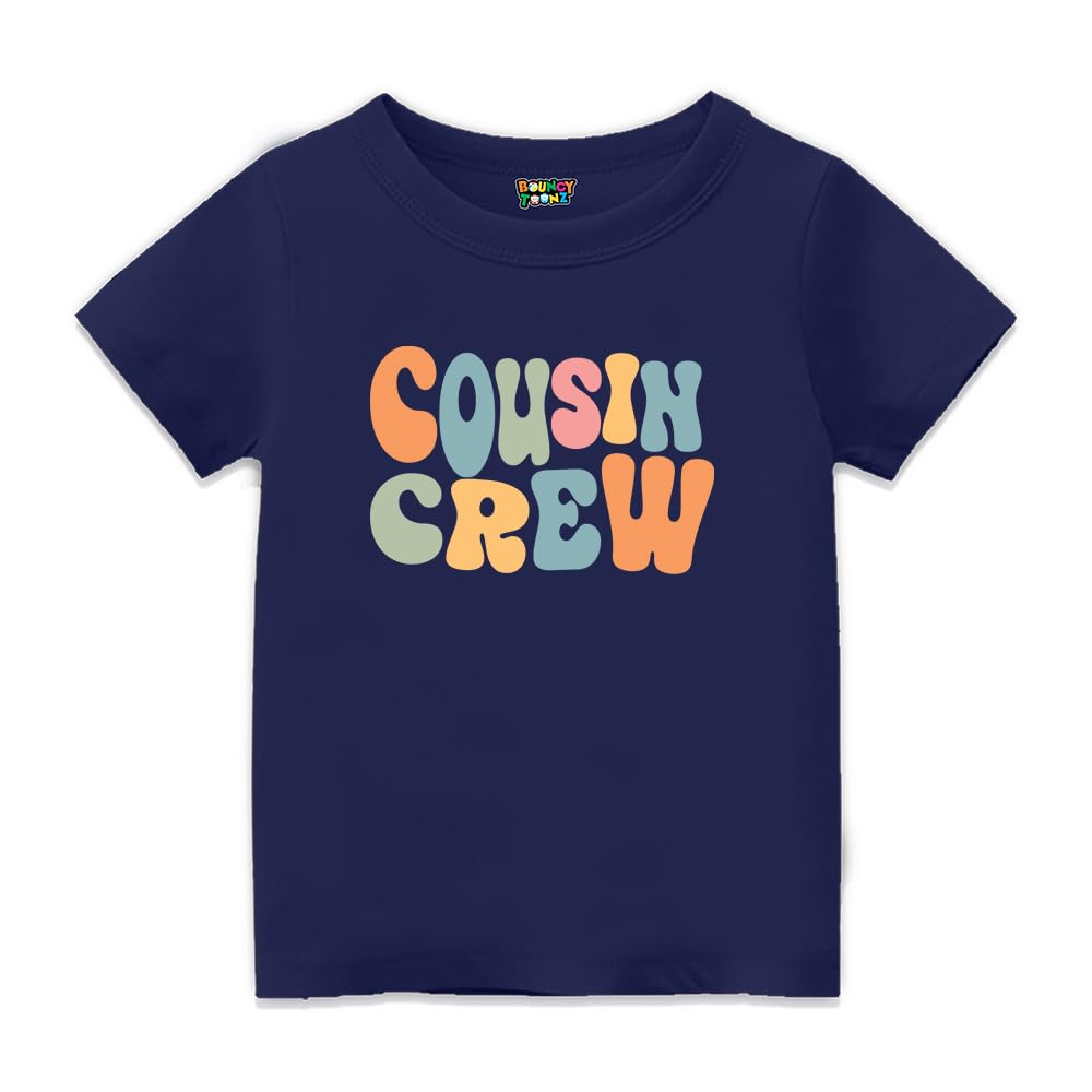 Customisable The Cousin Crew Printed Dress for Babies Kids Boys and Girls (3 Months to 14 Years) 100% Cotton - Personalised T Shirt-image-26