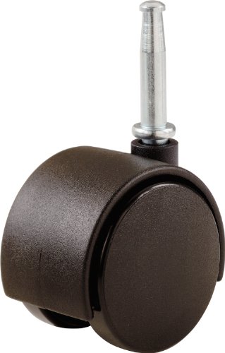 Shepherd Hardware 9577 2-Inch Office Chair Caster, Twin Wheel, 5/16-Inch Stem Diameter, 75-Lb Load Capacity