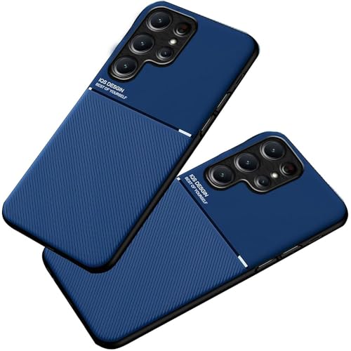 BECAQ Ultra Slim Case for Samsung Galaxy S23 Ultra [Non-Slip Textured] Lightweight Hard PC Shockproof Protective Phone Cover for Galaxy S23 Ultra (Blue S23 Ultra)