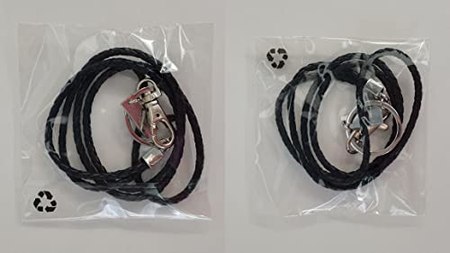 Boshiho Office Lanyard, PU Leather Lanyard Neck Strap with Strong Clip and Keychain for Keys ID Badge Holder, USB - Image 4
