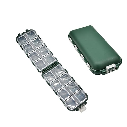 Abaodam 2Pcs Fishing Tackle Storage Case Portable Organizer for Lure Bait Hook Accessories for Fishing Backpack Vest Versatile Use for Travel Items
