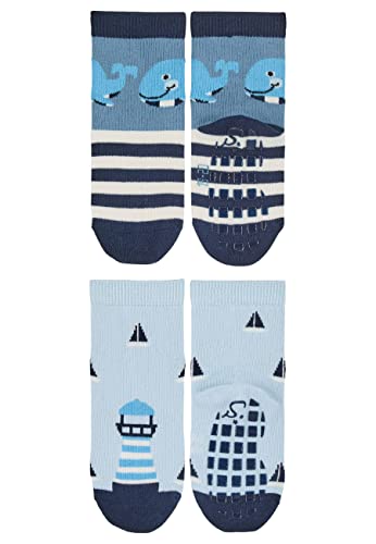 Abs Socks Double Pack Whale + Lighthouse Baby Boys ABS Socks