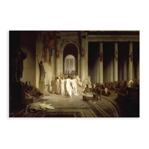 Impression sur toile La Mort de César décoration murale moderne chambre 30x45cm