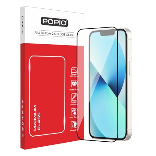 Image of POPIO Military-Grade Gorilla Tempered Glass For iPhone 13 Mini | 9H Hardness, Edge-to-Edge, Bubble-Free