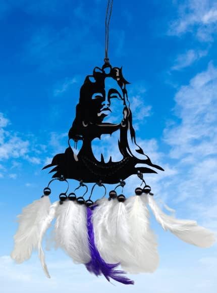 Aura of Dream Catcher for Living Area Decor and Good Wish with Positive Vibes Perfect for Car Hanging, Home Decor, Interior Design, Bedroom Window and Grdening (1, Shiv)-image-11
