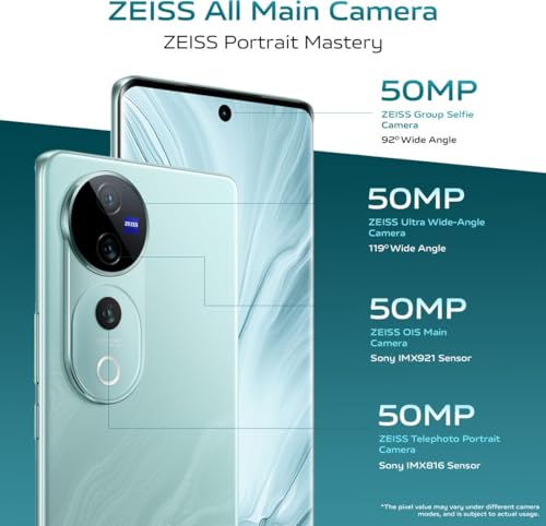Image of vivo V40 Pro 5G (Blue, 8GB RAM, 256GB Storage) | Mediatek Dimensity 9200+ Processor | AMOLED Display | Dual Nano-SIM | 5500mAh Battery