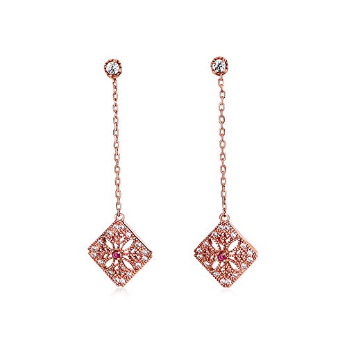 Boucles d'oreilles émeraude naturelle et argent S925 au design géométrique