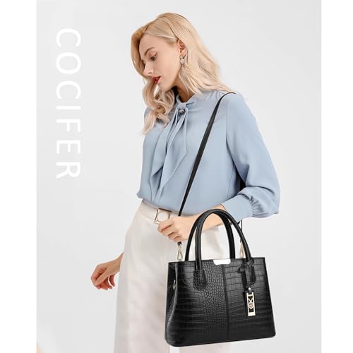 Image of COCIFER Women Top Handle Satchel Handbags Shoulder Bag Tote Purse Messenger Bags