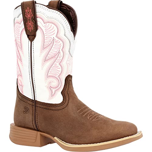 Image of Durango Lil' Rebel Pro Big Kid's Trail Brown and White Western Boot