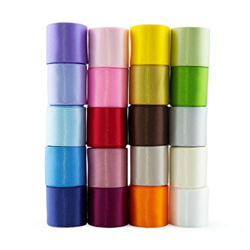 Summer-Ray - Nastro satinato double face, 25 mm