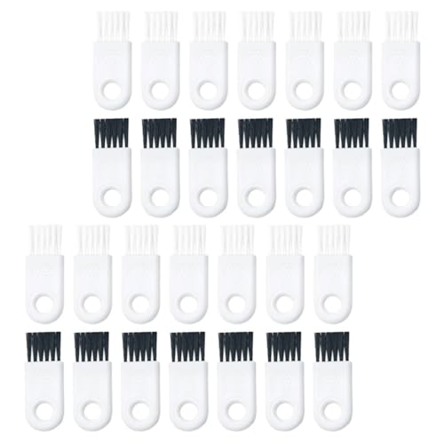 NUOBESTY Electric Shaver Cleaning Brush Abs Material 30pcs Razor Cleaner Tool White Mini Brush for Cleaning Hard-to-reach Spaces, Easy to Carry for Electric Shavers and Keyboards