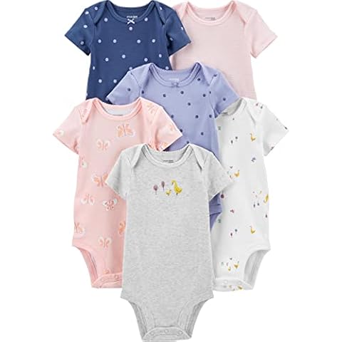 Simple Joys Baby Girl's Bodysuits 6-Pack Cover