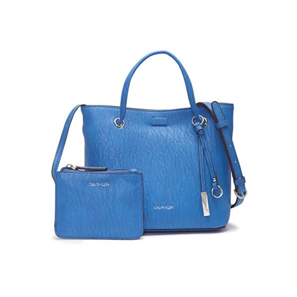 Calvin Klein Gabrianna Bubble Lamb Mini Tote Crossbody, Periwinkle