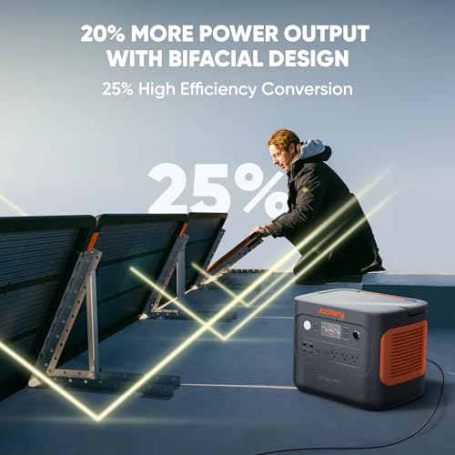 Jackery SolarSaga 100 Prime Bifacial DIY Solar Panel, 100W Portable Solar Charger, Featuring 25% Conversion Efficiency, IP68 Waterproof Solar Generator - Vans, Roofs, Balconies, RV, Off-Grid Cabins. - Image 4