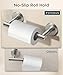 FORIOUS Toilet Paper Holder Wall Mount, Stainless Steel Rustproof Double Post Pivoting Tissue Roll Holder for Bathroom, Commercial Toilet Paper Dispenser (Stainless Steel, Classic)