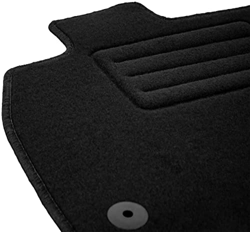 Tapis de sol conducteur en velours côté conducteur pour Dacia Logan I/Dacia Logan I MCV (2004-2012) – 1 pièce – Ajustement parfait