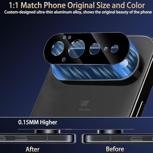 Image of WonRia 1+1 Pack - Tempered Glass for Pixel 11 Pro XL 5G with 3D Camera Lens Protector | UltraSonic FingerPrint Unlock | 9H Premium Screen Glass Protector | Installation Kit