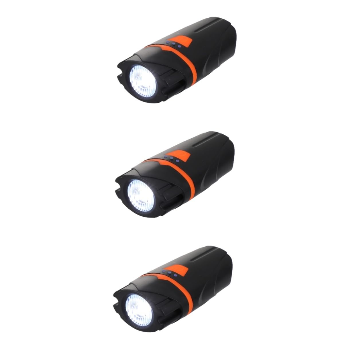 BESPORTBLE 3pièces Lampe De Vélo USB Rechargeable Éclairage Étanche pour Cyclisme Accessoires De Vélo Lumière