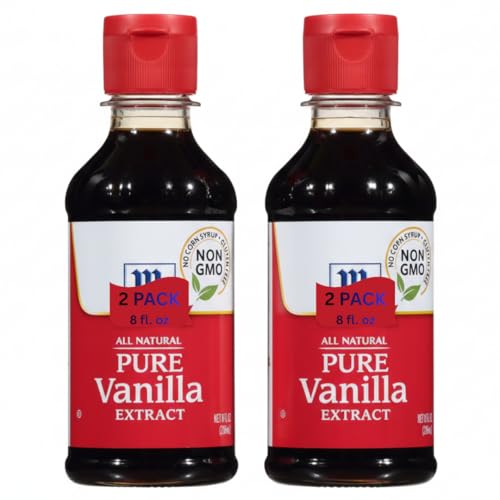 Pure Vanilla Extract, 16 fl oz Total (2 × 8 fl oz Bottles) – Rich Vanilla Flavor for Baking, Cooking & Desserts – Quality Vanilla Extract