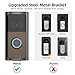 USUAUU 2025 Upgrade for Ring Doorbell Mount,Steel Metal Anti-Theft Ring Camera Mount with Adjustable Angle Mount Kit (45-135 Degrees) Doorbell Holder Bracket No Block Sensor