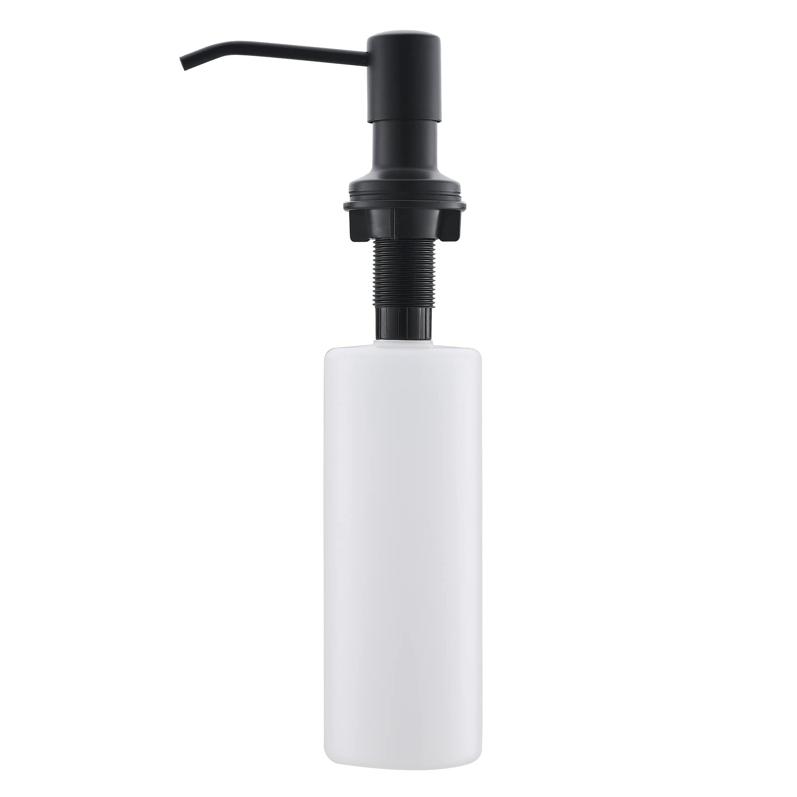 Fapully Built in Soap Dispenser,Stainless Steel 17OZ Dsih Soap Dispenser or Lotion for Kitchen Sink Matte Black