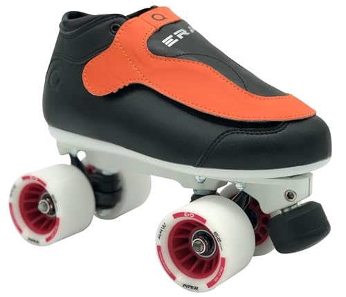 Image of Uniq Era Quad Speed Jam Roller Skates, ABEC7 Bearings | Removable tongue flaps, ABEC7 precision bearings, 62mm indoor speed wheels, lightweight composite outsole