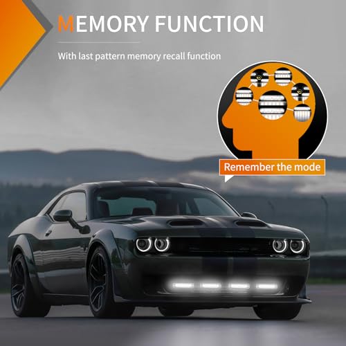 Image of Nilight 6LED Emergency Strobe Lights 4PCS Ultra slim Surface Mount Hazard Caution Light bar 12-24V Sync Feature Warning Flashing Light kit for Truck Car Vehicle ATV SUV UTV White | slim Surface Mount Hazard Caution Light bar 12-24V Sync Feature Warning Flashing Light kit for Truck Car Vehicle ATV SUV UTV
