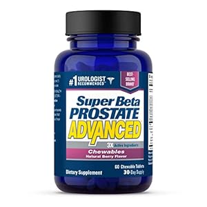 Super Beta Prostate Advanced Chewables – Prostate Support Supplement for Men’s Health (60 Chews, 1-Bottle)