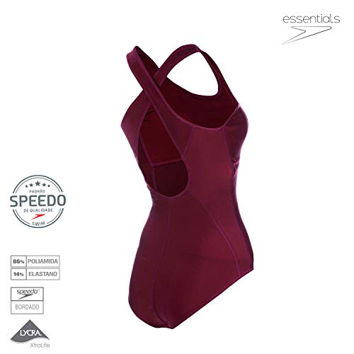Speedo Cozy Maillot, Mulheres, Roxo, P
