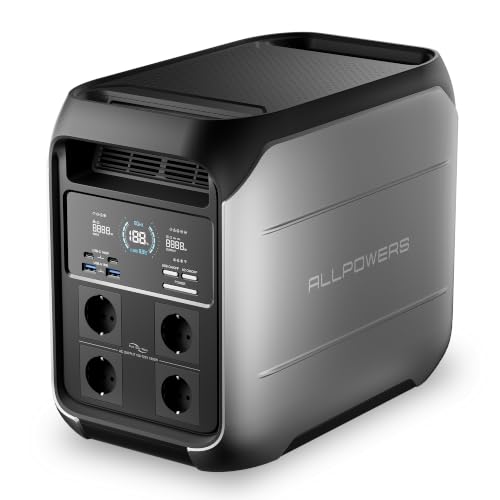 ALLPOWERS P1800 Tragbare Powerstation 1800W AC, 1024Wh LiFePO...