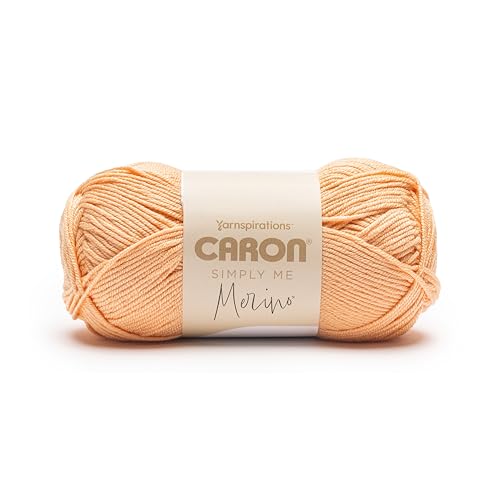 Image of Caron Simply Me Merino Soft Yarn for Crocheting, Peach Earth, 3-Pack