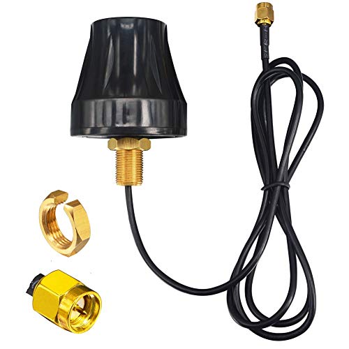 Kaunosta 4G LTE Omni-Directional Waterproof Antenna, 700-2700 MHz, 7dbi Gain, SMA Male Connector, RG174 Cable, 5ft, Signal Booster Repeater for Wireless Router & Camera