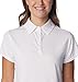 Columbia Women's PFG Tidal Tee Short Sleeve Polo, White, XX-Large