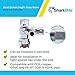 SharkBite 1/2 x 3/8 Inch Compression Dual Outlet Angle Stop Valve, Quarter Turn, Push to Connect Brass Plumbing Fitting, PEX Pipe, PE-RT, CPVC, Copper Pipe, 25558LF