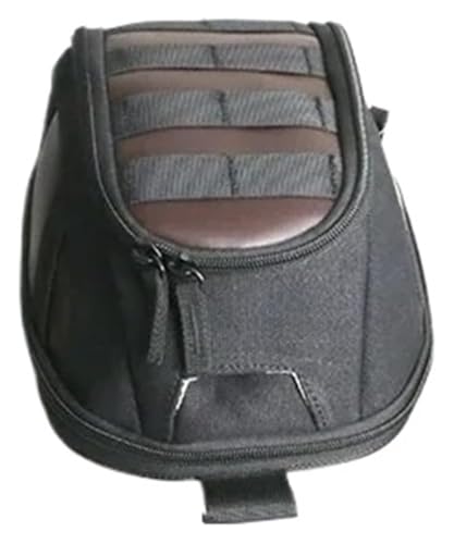 WERKFNKBNH Bolsa De Sillín Bolsa De Herramientas Motocicleta Tanque Aceite Magnética Adecuada Ironía Combustible Equipaje Vintage Mochila Portátil con Correas Práctica(marrón)
