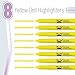 Mr. Pen- No Bleed Gel Bible Highlighters, Yellow, Pack of 8