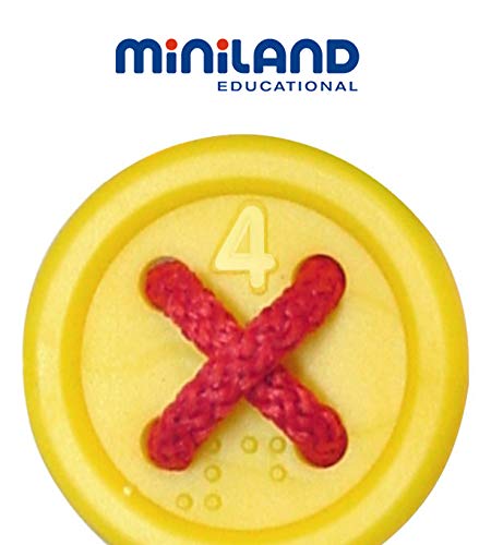 Miniland 31715 Buttons and Cards in Tub (140-Piece), Multi-color, Medium - Image 3