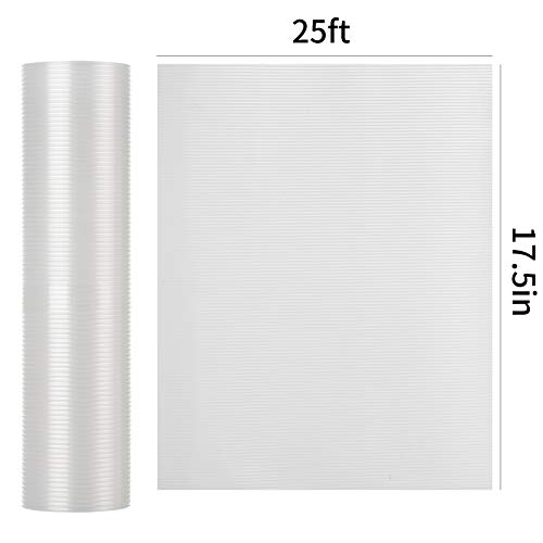 image for BAKHUK Shelf Liner, 17.5 Inch x 25 FT Non Adhesive Cabinet Liner, Doub
