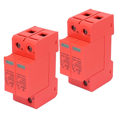 2P Protective Devices 2pcs 2P Protective Devices 40KA DC Photovoltaic Arrester with Remote Protectors (DC 1000V) by Hyuduo - Image 6