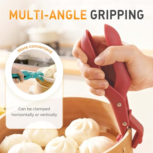 3 Pcs Hot Plate Grippers, 2026 Upgraded Multi Purpose Hot Plate Gripper, Anti-Scald Bowl Dish Grippers for Kitchen (3 Colors-B) #4