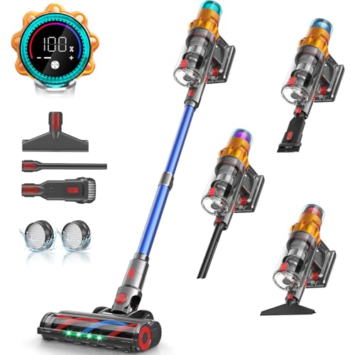 REBANIC S8 Cordless Vacuum Cleaner, 600W 48Kpa Up to 65mins