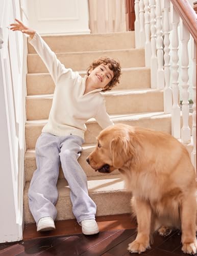 Arshiner Boy's Cable Knitted Sweater Half Zip Lightweight Casual Pullovers for Kids 2-11 Years3