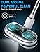 Electric Mop, Cordless Electric Spin Mop, Hardwood Floor Cleaner with Built-in 300ml Water Tank, Polisher with Led Headlight and Sprayer, Scrubber for Hard Floor & Tile, Powerful Cleaner and Waxing