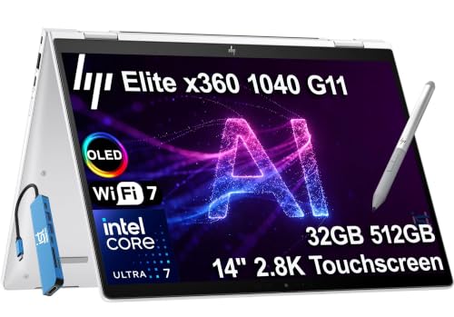 Image of HP Elite x360 1040 G11 14 inch 2-in-1 Laptop, Ultra 7 155H, 32GB DDR5 512GB SSD