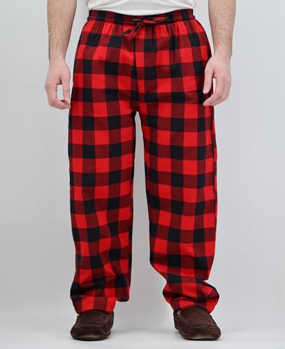 Image of Andrew Scott Men's Flannel Drawstring Pajama Pants | Plush Flannel Fleece | Pockets | Drawstring