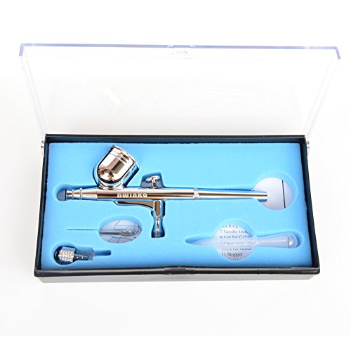 BWINKA Nouveau 0.3mm double action aérographe brosse à air kit pistolet de pulvérisation pour nail art / body tatouages spray / gâteau / jouet modèles Cover