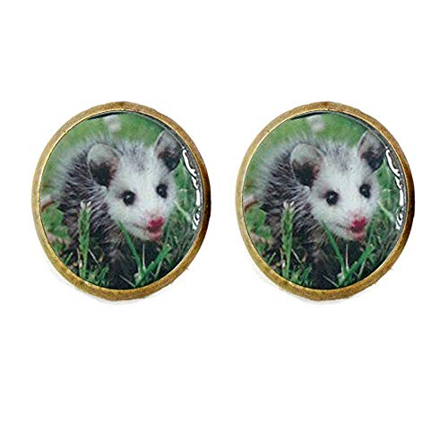 Preisvergleich Produktbild Opossum-Ohrringe, süße rosa Nase, Baby-Opossum-Ohrringe.